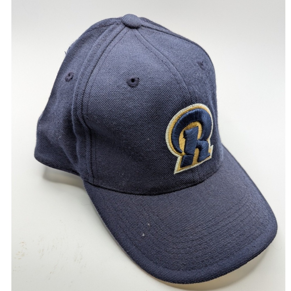 Vtg Los Angeles RAMS NFL Nike‎ Vintage Tag Wool Fitted Hat Cap Sz 7 1/4 Football